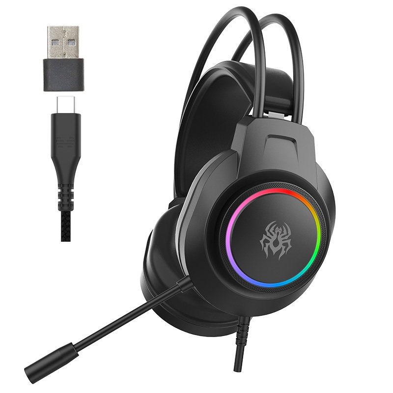 abingo 有线游戏耳机V7